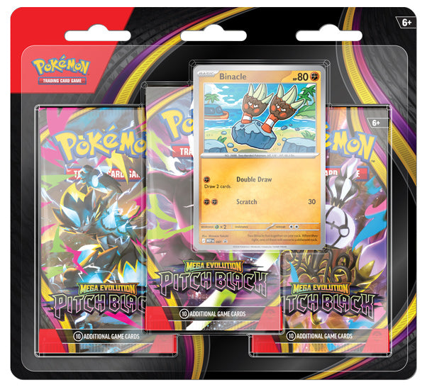 Pokemon TCG: Mega Evolution - Pitch Black 3-Pack Blister