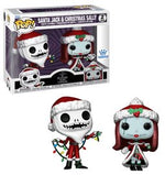 Pop! Disney: TNBC The Nightmare Before Christmas - Santa Jack & Christmas Sally (2-Pack) (Diamond Glitter) Spastic Pops 