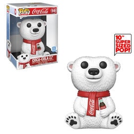 Pop! Jumbo: Ad Icons - Coca-Cola Polar Bear (10-Inch) Spastic Pops 