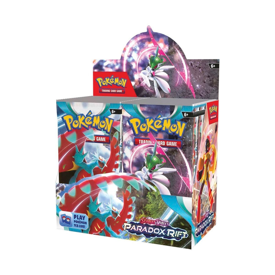 scarlet and violet booster display box Scarlet & Violet-Paradox Rift Booster Display Box (36 Packs) – Ralphie's Funhouse
