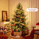 6 FT Pre-Lit Artificial Hinged Xmas Tree with 778 PVC and PE Branch Tips