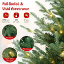 6 FT Pre-Lit Artificial Hinged Xmas Tree with 778 PVC and PE Branch Tips