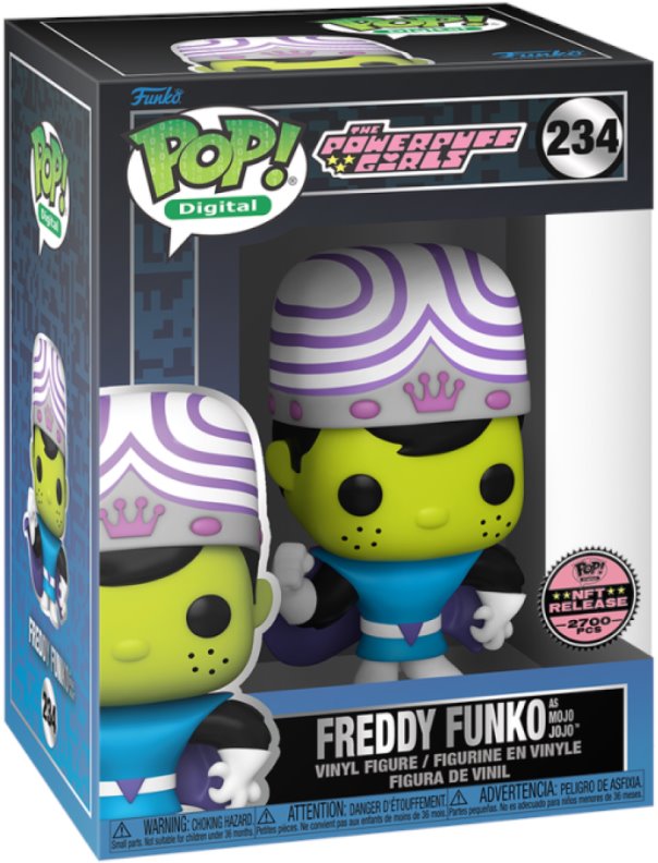 PREORDER (Arrival Q3 2024) THE POWERPUFF GIRLS X FUNKO SERIES 1 [Physical Item Only]: Pop! Digital NFT Release LE2500 [Royalty] Freddy Funko as Mojo Jojo #234 Spastic Pops 