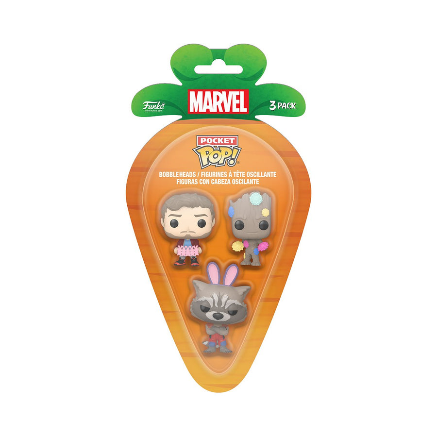 PREORDER (Estimated Arrival Q1 2024) Carrot Pocket POP: Marvel - Star-Lord, Groot, Rocket Spastic Pops 