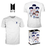 PREORDER (Estimated Arrival Q1 2024) Funko Boxed Tee: BTS Adult Boxed Pop! T-Shirt Spastic Pops 