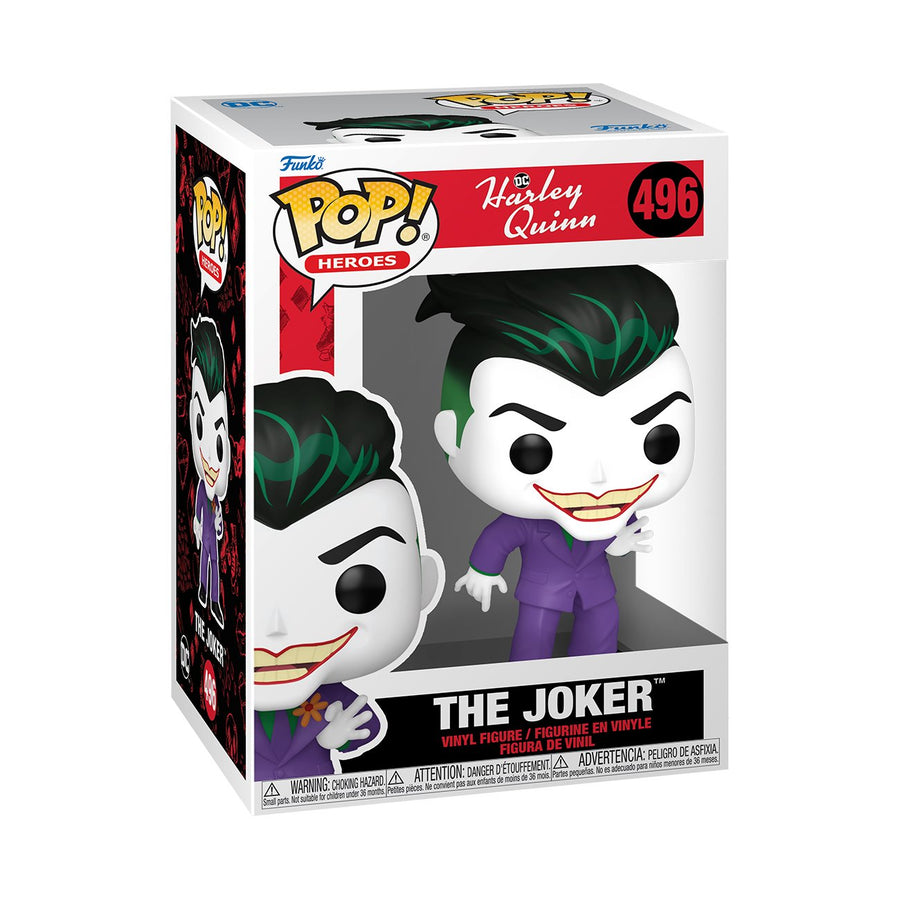 PREORDER (Estimated Arrival Q1 2024) POP Heroes: Harley Quinn, The Animated Series - The Joker Spastic Pops 