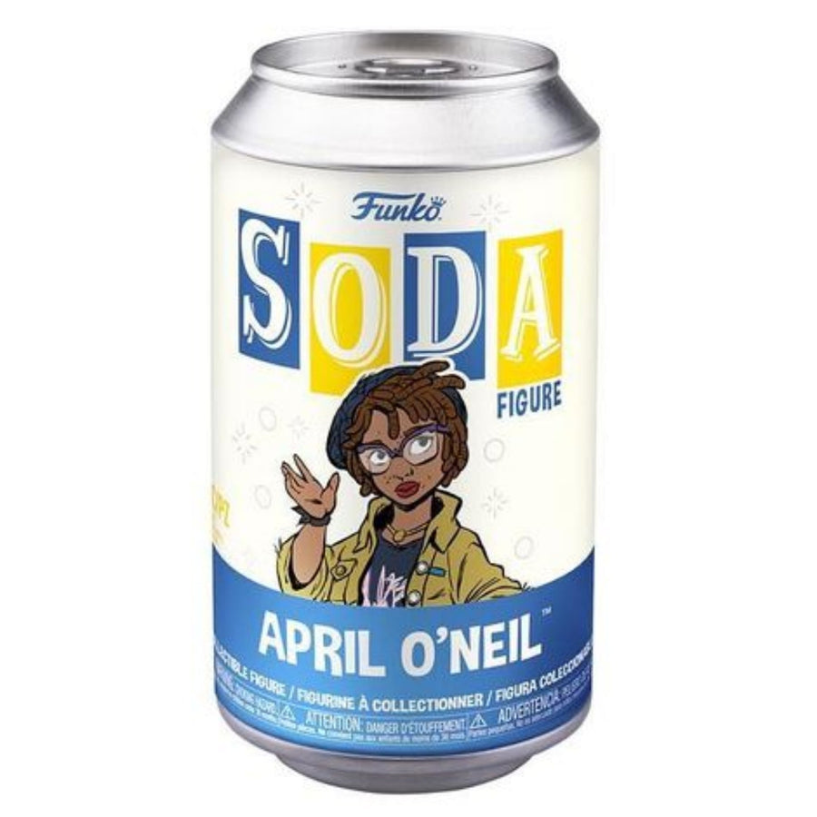 PREORDER (Expected Arrival Q4 2023) Funko Vinyl SODA: TMNT (1:6 Chance at Chase) (Order 6 for a SEALED Case) Spastic Pops April O'Nei 