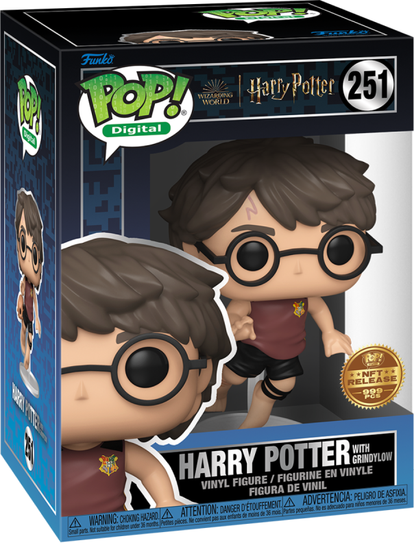 PRÉCOMMANDE (Arrivée Q3 2024) HARRY POTTER X FUNKO SERIES 1 [Article physique uniquement] : Pop ! Sortie numérique NFT LE999 [Graal] Harry Potter avec Gills et Grindylow #251
