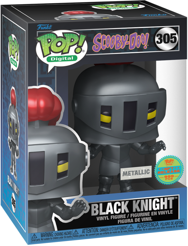 PREORDER (Arrival Q4 2024) SCOOBY-DOO X FUNKO SERIES 2 [Physical Item Only]: Pop! Digital NFT Release LE999 [Grail] BLACK KNIGHT™ #305