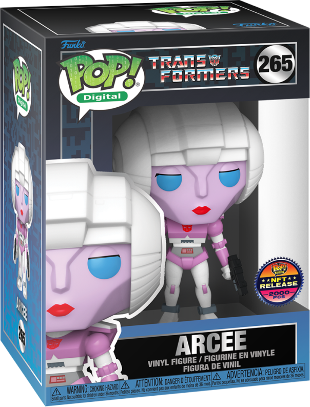 PREORDER (Arrival Q1 2025) TRANSFORMERS X FUNKO SERIES 2 [Physical Item Only]: Pop! Digital NFT Release LE2000 [Legendary] ARCEE #265