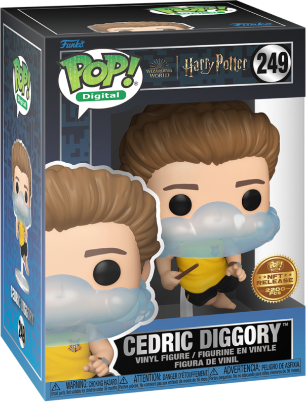 PREORDER (Arrival Q3 2024) HARRY POTTER X FUNKO SERIES 1 [Physical Item Only]: Pop! Digital NFT Release LE2200 [Legendary] Cedric Diggory with Bubble-Head Air Mask #249