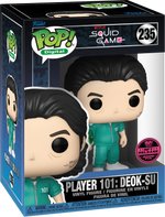PREORDER (Arrival Q4 2024) SQUID GAME X FUNKO SERIES 1 [Physical Item Only]: Pop! Digital NFT Release LE2000 [Legendary] PLAYER 101: DEOK-SU #235