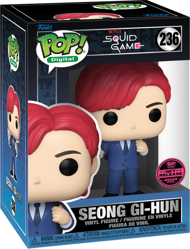 PREORDER (Arrival Q4 2024) SQUID GAME X FUNKO SERIES 1 [Physical Item Only]: Pop! Digital NFT Release LE2000 [Legendary] SEONG GI-HUN #236