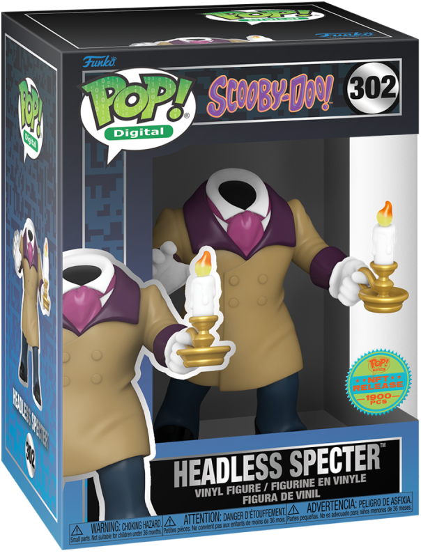 PREORDER (Arrival Q4 2024) SCOOBY-DOO X FUNKO SERIES 2 [Physical Item Only]: Pop! Digital NFT Release LE1900 [Legendary] HEADLESS SPECTER™ #302