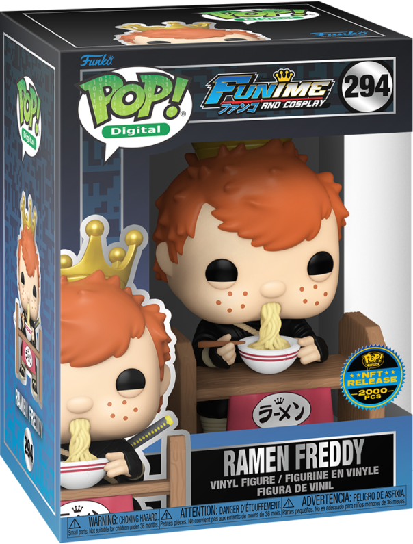PREORDER (Arrival Q4 2024) FUNKO PRESENTS FUNIME AND COSPLAY SERIES 1 [Physical Item Only]: Pop! Digital NFT Release LE2000 [Legendary] RAMEN FREDDY #294