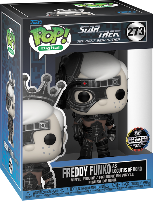 PREORDER (Arrival Q4 2024) STAR TREK™: THE NEXT GENERATION X FUNKO SERIES 1 [Physical Item Only]: Pop! Digital NFT Release LE2600 [Royalty] FREDDY FUNKO AS LOCUTUS OF BORG #273