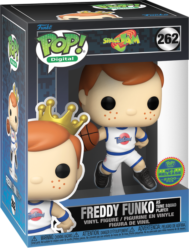 PREORDER (Arrival Q4 2024) SPACE JAM X FUNKO SERIES 1 [Physical Item Only]: Pop! Digital NFT Release LE2300 [Royalty] FREDDY FUNKO AS TUNE SQUAD PLAYER #262