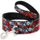 Dog Leash - Classic ANT-MAN 3-Poses/Comic Stacked Grays/Black/Red