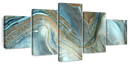 Abstract Pearlescent Layers Wall Art