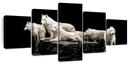 White Wolves Wall Art