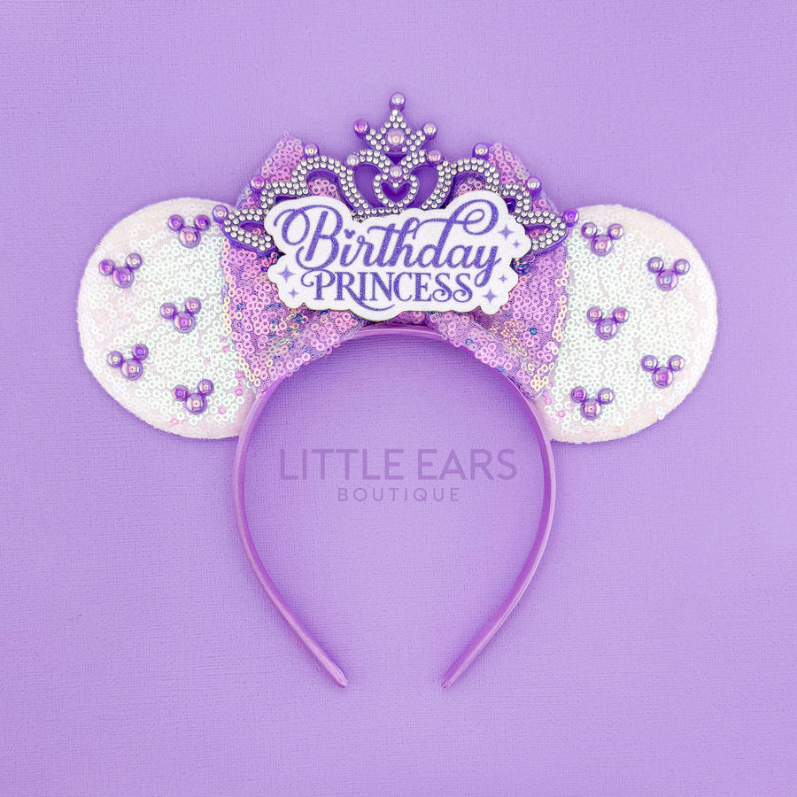 Purple Birthday Princess Ears