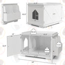 Large Wooden Cat Litter Box Enclosure with the Storage Rack