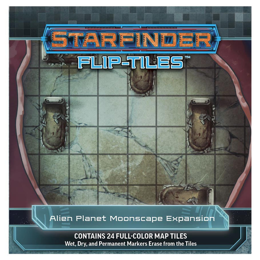 Starfinder: Flip-Tiles - Alien Planet Moonscape Expansion