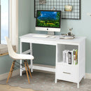 47.5 Inch Modern Home Computer Desk with 2 Storage Drawers