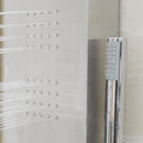 57 Inch Stainless Steel Rainfall Shower Panel
