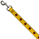 Dog Leash - Reverse Flash Logo Golden Yellow/Black/Red