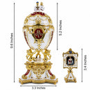 1903 Royal Danish Musical Imperial Easter Egg 9.6 Inches