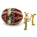 1895 Rosebud Royal Imperial Easter Egg with Clock Surprise
