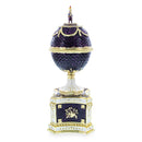 1904 Kelch Chanticleer Royal Imperial Musical Easter Egg in Purple Enamel