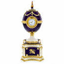 1904 Kelch Chanticleer Royal Imperial Musical Easter Egg in Purple Enamel