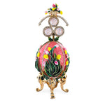 1898 Lilies of the Valley Royal Imperial Metal Easter Egg in Pink