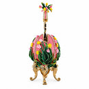 1898 Lilies of the Valley Royal Imperial Metal Easter Egg in Pink