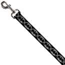 Dog Leash - Batman Shield Black/Silver