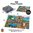 Drive-Ins, Diners & Dives - The Surf Dog Grill 500 Piece Jigsaw Puzzle