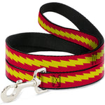 Dog Leash - The Flash Bolt Stripe Red/Yellow