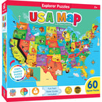 Explorer - USA Map 60 Piece Jigsaw Puzzle