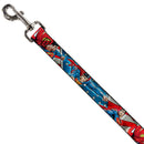 Dog Leash - Superman Action Poses/Stars & Stripes