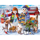 Happy Holidays - Snow Family McDonald 300 Piece EZ Grip Jigsaw Puzzle