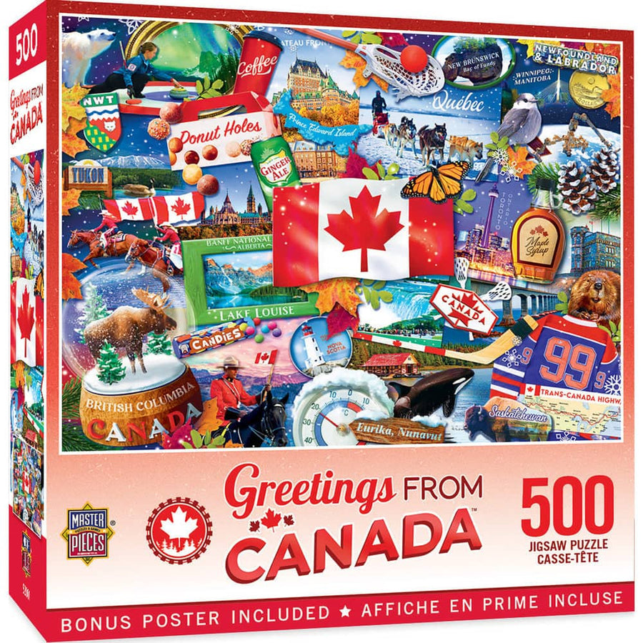 Greetings From Canada - 500 Piece Jigsaw Puzzle
