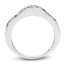 2.25 Carat Genuine Blue Topaz .925 Sterling Silver Ring