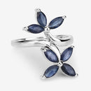 1.75 Carat Genuine Blue Sapphire .925 Sterling Silver Ring