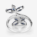 1.75 Carat Genuine Blue Sapphire .925 Sterling Silver Ring