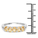 1.75 Carat Genuine Citrine .925 Sterling Silver Ring