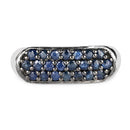 0.99 Carat Genuine Blue Sapphire .925 Sterling Silver Ring