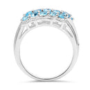 1.50 Carat Genuine Swiss Blue Topaz .925 Sterling Silver Ring