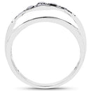 0.50 Carat Genuine Black Diamond .925 Sterling Silver Ring